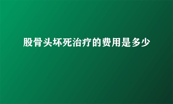 股骨头坏死治疗的费用是多少
