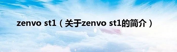 zenvo st1（关于zenvo st1的简介）