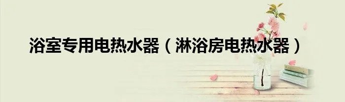 浴室专用电热水器（淋浴房电热水器）