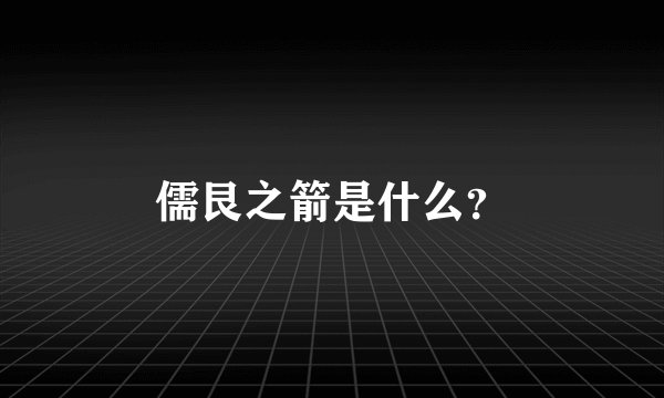 儒艮之箭是什么？