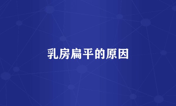 乳房扁平的原因