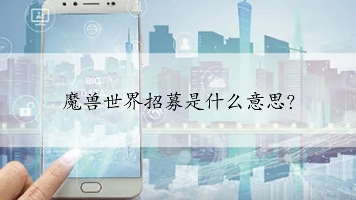 魔兽世界招募是什么意思？