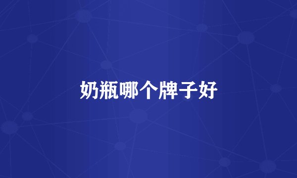 奶瓶哪个牌子好