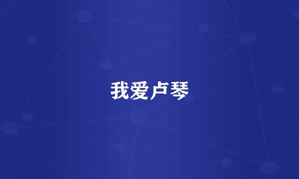 我爱卢琴