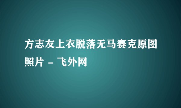 方志友上衣脱落无马赛克原图照片 - 飞外网