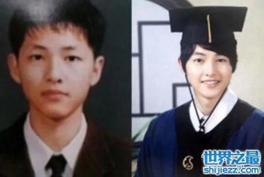 宋仲基整容前的照片对比,和亲妹妹容貌相差巨大