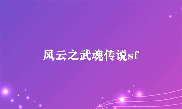 风云之武魂传说sf