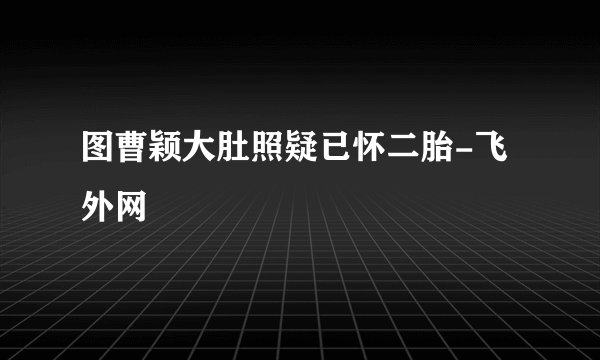 图曹颖大肚照疑已怀二胎-飞外网