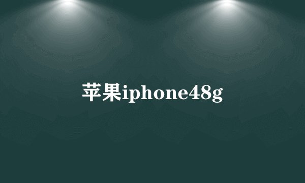 苹果iphone48g