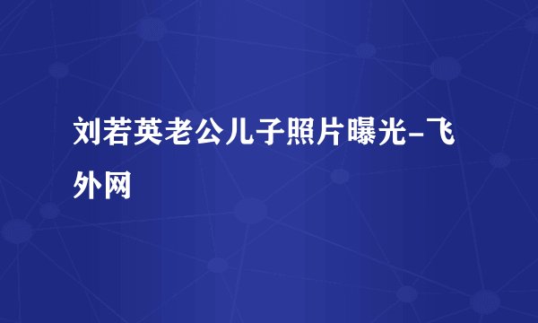 刘若英老公儿子照片曝光-飞外网