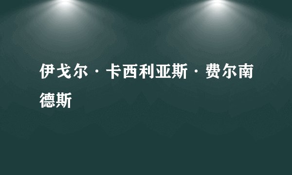 伊戈尔·卡西利亚斯·费尔南德斯
