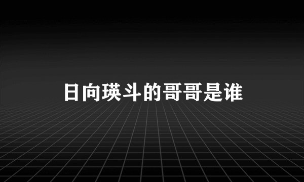 日向瑛斗的哥哥是谁