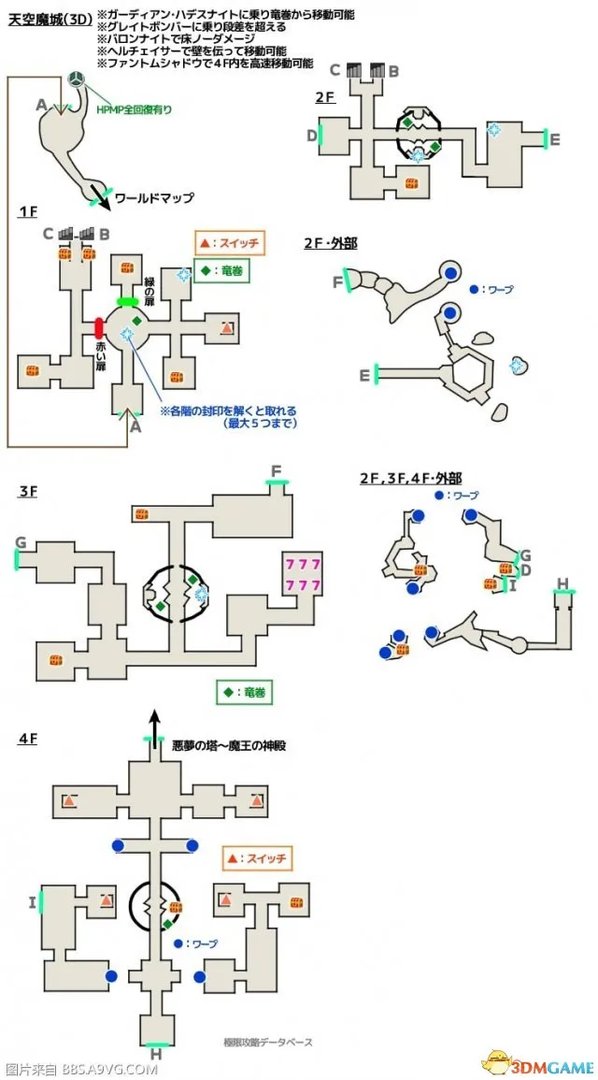 勇者斗恶龙113ds版迷宫地图 DQ113ds全迷宫地图一览