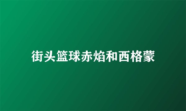 街头篮球赤焰和西格蒙