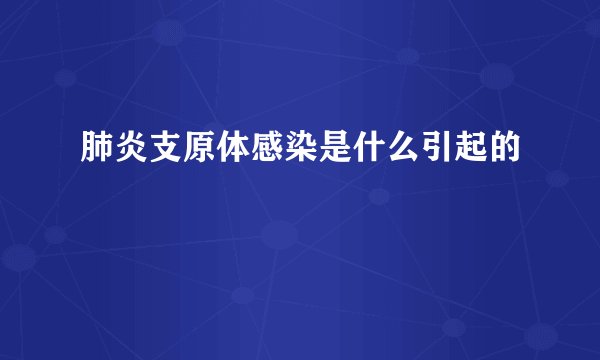 肺炎支原体感染是什么引起的