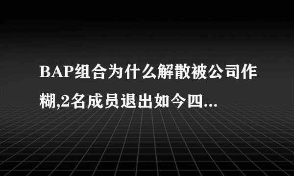 BAP组合为什么解散被公司作糊,2名成员退出如今四人又不续约-飞外网