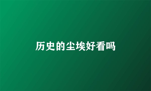 历史的尘埃好看吗