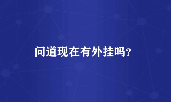 问道现在有外挂吗？