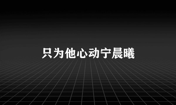 只为他心动宁晨曦