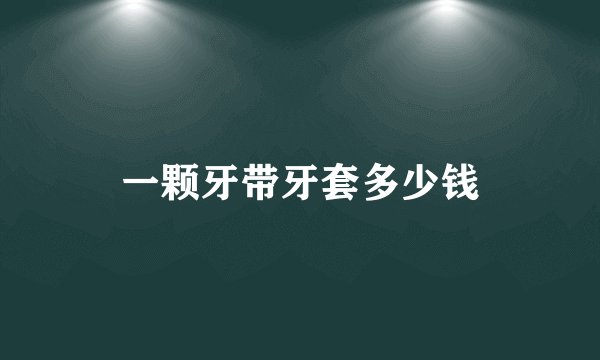 一颗牙带牙套多少钱