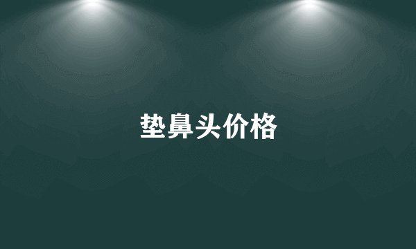 垫鼻头价格