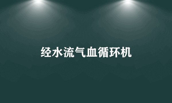 经水流气血循环机