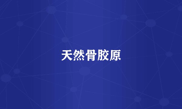 天然骨胶原