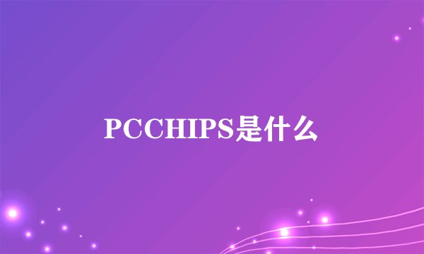 PCCHIPS是什么