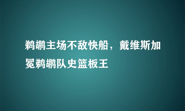 鹈鹕主场不敌快船，戴维斯加冕鹈鹕队史篮板王