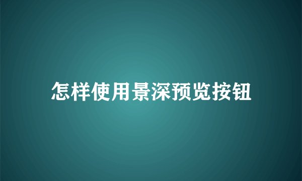 怎样使用景深预览按钮