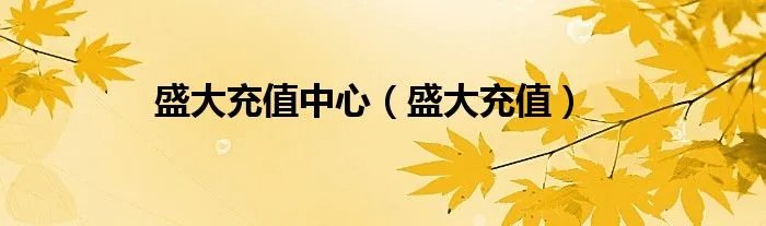 盛大充值中心（盛大充值）