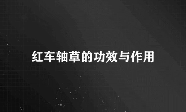 红车轴草的功效与作用
