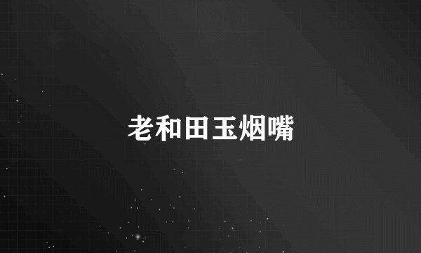 老和田玉烟嘴