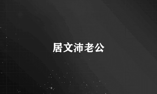 居文沛老公