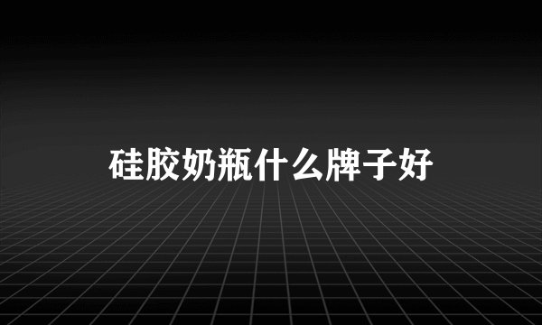 硅胶奶瓶什么牌子好