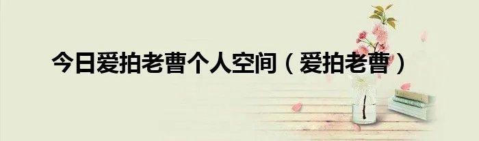 今日爱拍老曹个人空间（爱拍老曹）