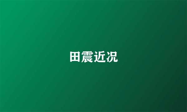 田震近况
