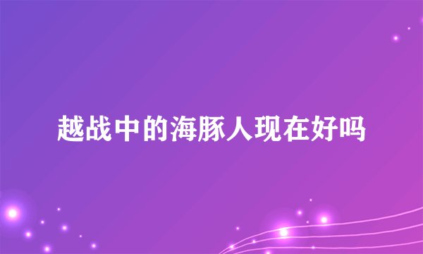越战中的海豚人现在好吗
