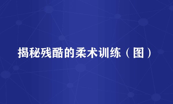 揭秘残酷的柔术训练（图）