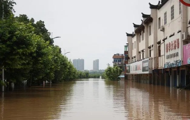 浙江兰溪的洪水已经退却?
