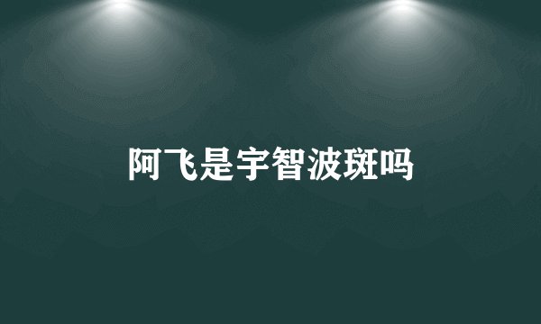 阿飞是宇智波斑吗