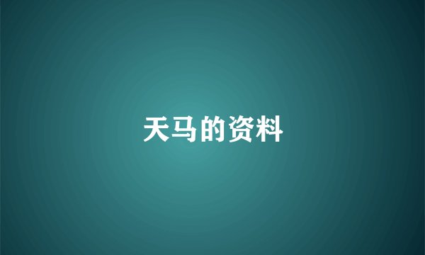 天马的资料