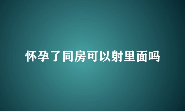 怀孕了同房可以射里面吗