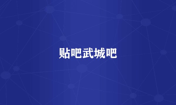 贴吧武城吧