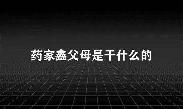 药家鑫父母是干什么的