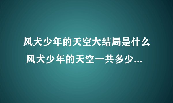 风犬少年的天空大结局是什么 风犬少年的天空一共多少集更新时间