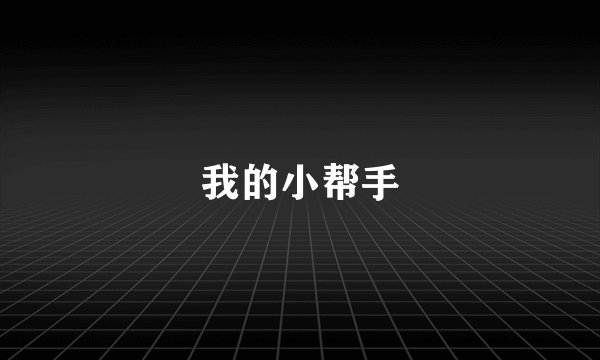 我的小帮手