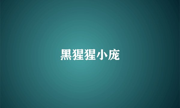 黑猩猩小庞