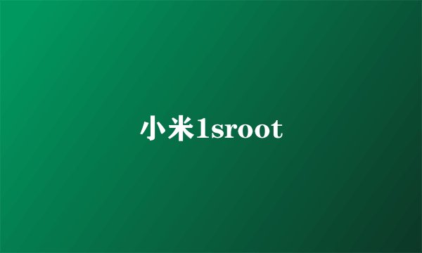 小米1sroot