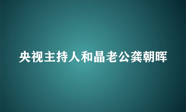 央视主持人和晶老公龚朝晖